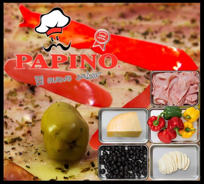 12 Pizza Provolone morrón jamón muzzarella aceitunas