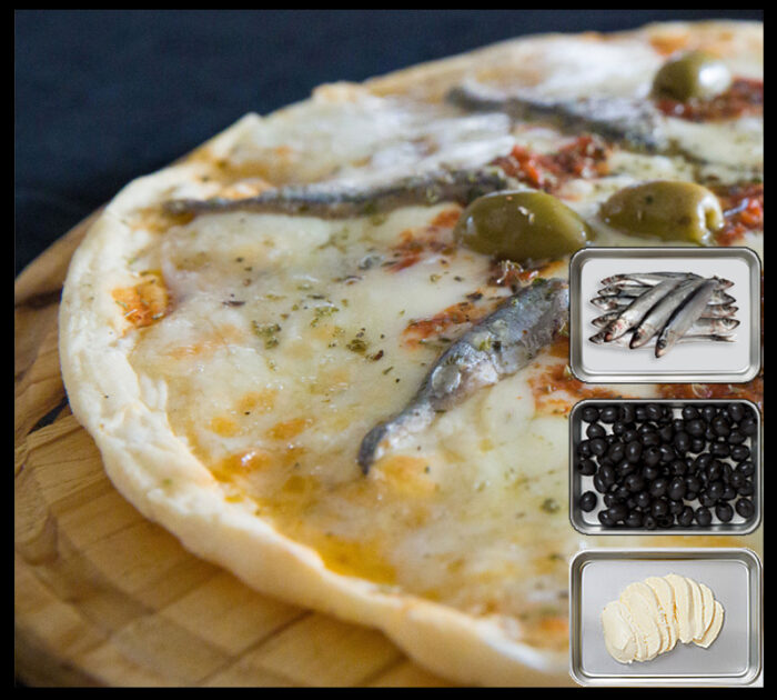 23 Pizza Anchoas muzzarella aceitunas