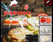 1017 Pizza Napolitana con tomate, ajo, muzzarella, aceitunas. SIN SAL