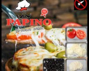 1019 Pizza Napolitana con tomate, cebolla, muzzarella y aceitunas. SIN SAL