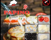 1021 Pizza Napolitana con tomate, cebolla, huevo, muzzarella, aceitunas. SIN SAL